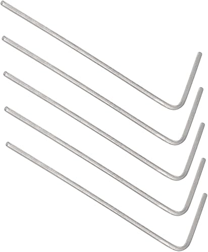 Chiave Esagonale a Brugola a Forma di L, 0,7mm Metrica, CR-V Testa Esagonale a Forma di L - (Applicazioni: per Riparazioni Domestiche Manutenzione Meccanica), 5pz - Honorern