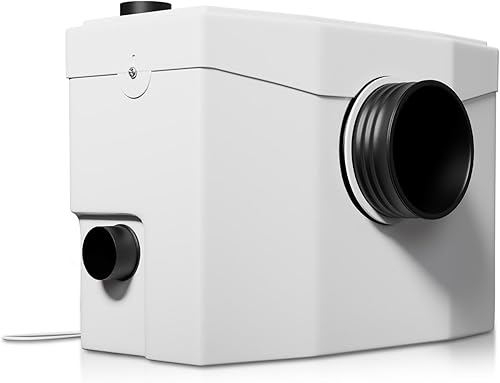 Juskys Stazione di Sollevamento 600 W - Pompa Acque Reflue con Trituratore Mini Stazione fino a 7 m Pompa di Scarico Domestica per Doccia WC - Honorern