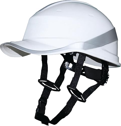 Delta Plus Venitex, casco di sicurezza a forma di cappello da baseball, elmetto rigido anti urto, con imbracatura in PPE. White Taglia unica - Honorern