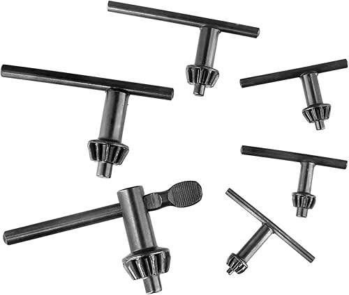 QWORK Set di 6 chiavi per mandrino per trapano, per mandrini da 4/6/10/13/16/20 mm - Honorern