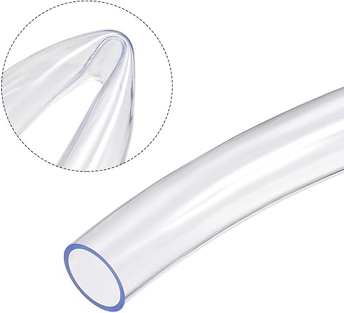 25mm(1') x 30mm(1 3/16') 3.3ft PVC Trasparente Vinile Tubo, Alto Trasparenza Flessibile Plastica per Acqua Flessibile - Honorern