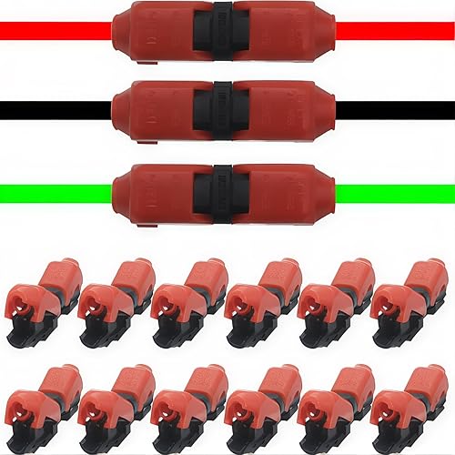 Connettori Per Cavi a Bassa Tensione, CTRICALVER Tipo H 1 Pin Connettore Cavi Senza Utensili Connettore Filo Tensione Bassa(12 pcs) - Honorern