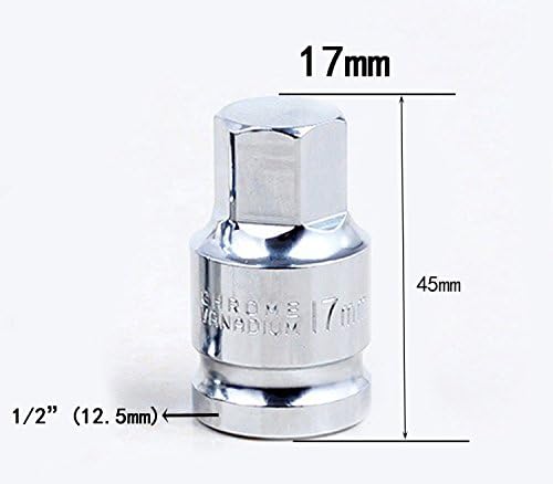 1/2 '(12.5mm) 17mm Hex Special Oil Pan Vite Socket Chiave Testa Strumento A Mano CR-V Universale Esagonale Allen Head Auto Strumenti di Riparazione - Honorern