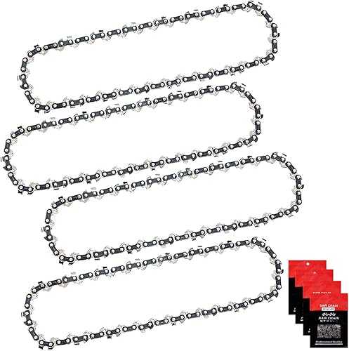 Eyoloty 4 catene per motosega 30 cm, passo 1,1 mm, 45 maglie, per Ryobi OCS1830, Bosch AKE 30Li, Husqvana 120i, Einhell ForteXXA 18/30, Greenworks e molto altro ancora - Honorern