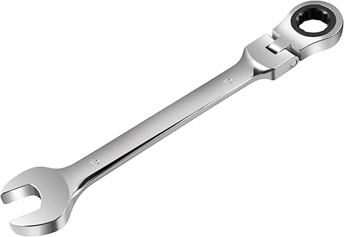 Set di chiavi combinate ad anello a cricchetto da 7 pezzi con testa regolabile di 180°. Chiave combinata flessibile di qualità industriale,strumento professionale fai da te - Honorern