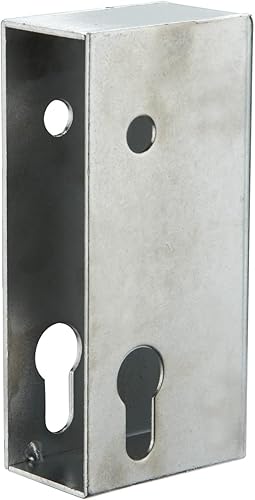 Scatola da saldare per serratura da incasso per cancello, tubo 50mm, asse 10mm, zincato - THIRARD - Honorern