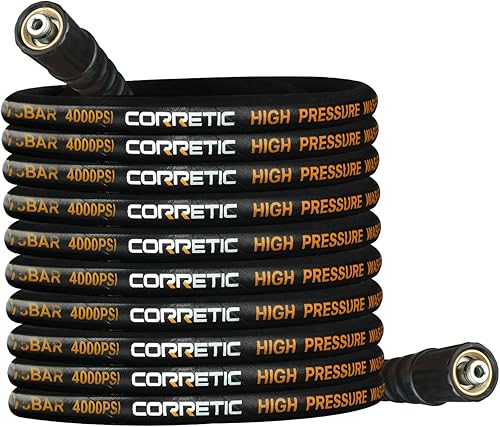 Tubi per Idropulitrici 50FT (15M), Tubo di Estensione Flessibile ad alta Pressione, 4000 PSI M22 filettatura femmina Tubo di Ricambio per Idropulitrice, Accessorio per Idropulitrice lavor - Honorern