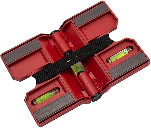 Livella magnetica elastica per pali di recinzione e tubi, design a 3 fiale per una facile misurazione - Honorern