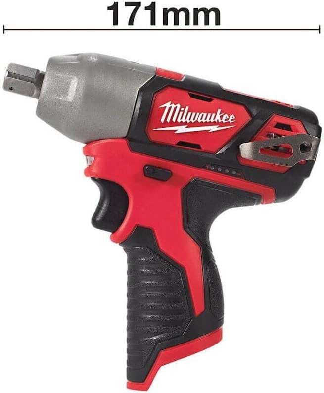 Milwaukee M12BIW12-0 M12 - Avvitatore a impulsi compatto da 1/2' (batterie o caricabatterie) - Honorern