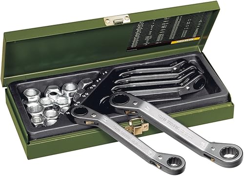 PROXXON 23231 Serie di chiavi a cricco Speeder 6 pezzi, Argento, 307x151x50 mm - Honorern