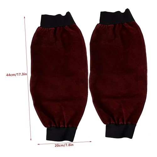 HOMSFOU 1 Paio Di Manicotti Per Saldatura In Pelle Di Mucca Fasce Per Braccia Protezione Per Braccio Manicotti Per Lavoro Protettivi Da Lavoro Accessori Per - Honorern