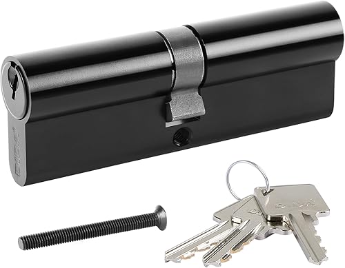 DIDA® 100 mm Thumb Turn Euro Cylinder Lock 55 T/45 UPVC Barrel Lock with 3 Keys Anti-Pick Anti-Bump Anti-Drill Door Barrel Lock with Key Euro Single Cylinder Lock Barrels High Security BS EN 1303:2005 - Honorern
