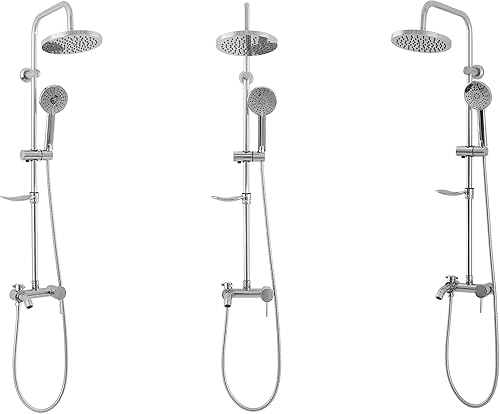 Colonna Doccia JACK GOLD SET BAGNO Sistema Doccia in Ottone per Bagno (Oro) - Honorern