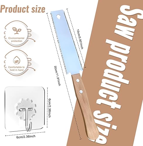 Sega a mano giapponese,Tempo Libero Fai da te Strumenti di Falegnameria Taglienti e Leggeri Lame flessibili a doppio taglio.sega giapponese per legno.sega a mano per legno. - Honorern