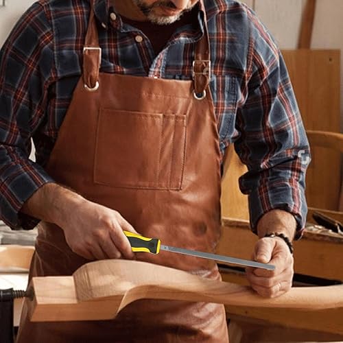 Raspa per legno, quadrata, quadrata, professionale, manuale con impugnatura ergonomica, in metallo su lati, per lavori in legno e metallo - Honorern