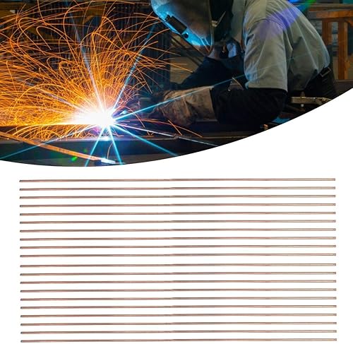 MOUMOUTEN Bacchette per Saldatura in Rame Fosforoso, Saldare Ottone 20 pezzi kit Saldatura Rame Rotonde in Rame Fosforoso Consumabili per la Saldatura di Tubi in Rame - Honorern