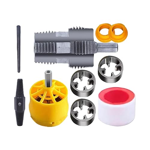 Strumento Per Produttore Di Fili In PVC - Set Di Filettatore Per Tubo Da 1/2 Pollice 3/4 Pollici | Kit Di Filettatore Per Tubo | Strumento Idraulico Del Tubo Riutilizzabile Per Tubo D'acqua PPR O Tubo - Honorern