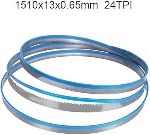 Lame per Sega a Nastro, Lama per Sega a Nabida 1 Pezzo Mm 1510X13X0,65Mm 24Tpi Utensile per la Lavorazione Del Legno per il Taglio Dei Metalli/24 Tpi/0.65Mm - Honorern