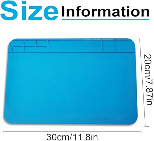 Tappetino da Lavoro in Silicone Stuoia di Saldatura Tappetino per Saldatura Tappeto da Lavoro Elettronica per Saldatura Riparazione Elettronica - Honorern