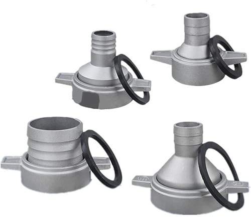 Connettore per pompa dell'acqua con guarnizione in gomma per compatibilità con tubi da 1 a 7,6 cm e struttura in alluminio (5,1 cm) - Honorern