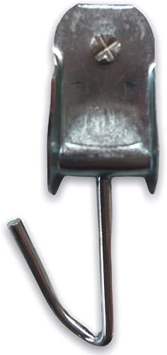 Puleggia binario tenda tenda da sole esterna - sacchetto di 5 ganci (colore argento) - Honorern