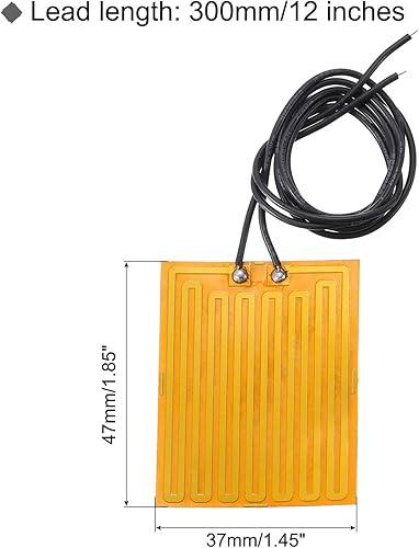 Piastra Riscaldante a Film Riscaldante, 4.2W 5V Tappetino Riscaldante in Polimide Adesivo, Film Riscaldante Elementi Riscaldanti Pi 47mmx37mm Temperatura Costante, Confezione da 4 - Honorern