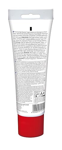 Riparazione di piastrelle e fughe, bianco, 350 g, stucco impermeabile con aderenza ottimale, per cucina e bagno, indurisce senza crepe, malta per fughe - Honorern