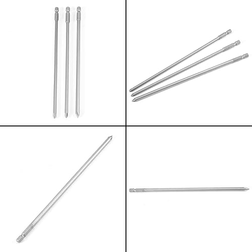 9 Pezzi 1/4 200 Mm Ph1 Ph2 Magnetico Lungo Esagonale Croce Testa Girevole S2 Punte Driver Prestazioni Strumenti - Honorern