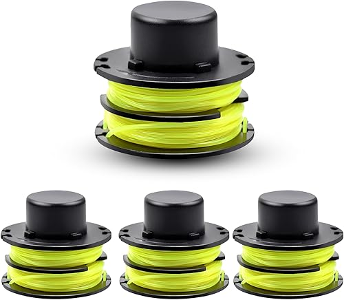 CHIHOLEN Filo per Tagliabordi Bobine Compatibili con RAC118 RAC119,Bobina di Ricambio per Decespugliatore Adatto per Ryobi RLT3025F,RLT3025S,RLT3525S,RLT2523,RLT3525,RLT3123, Ø1,2 mm 8,4 m(4 Bobina) - Honorern