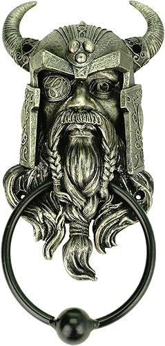 Battente per porta Odin con anello di metallo, 24 cm - Honorern