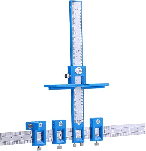 Guida per Foratura, Hardware Jig Localizzatore di punzoni per Legno, Dima di Posizionamento Strumento di Misurazione, per Cassetti Armadietti Maniglie delle Porte - Honorern