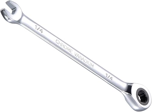 Chiave a Cricchetto, Testa da 1/4' Sae a 72 Denti, Combinazione di Chiavi a Cricchetto in Acciaio al Cromo-Vanadio - (Applicazioni: per Riparazioni Domestiche) - Honorern