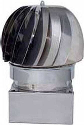 Fumaiolo Comignolo Girevole Eolico attacco Quadrato 22x22cm ZN220X220 - Honorern