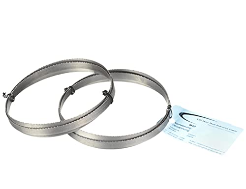 SMI Set di 2 lame de sega a nastro bimetalliche M42 dimensioni 1335 X 13 X 0,65 mm 10/14 TPI per es. per Femi 780 XL, 783 XL, 782 XL, Montagna & Schmid MBS 85, Flex SBG 4908 e 4910, Alfra, Flott - Honorern