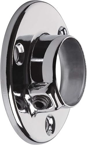 2 pezzi SOTECH Supporto Centrale per Asta per Guardaroba per Tubi Rotondi per Guardaroba Ø 25 mm Supporto per asta per Armadio Supporto per tubo per guardaroba - Honorern