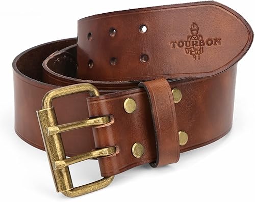Tourbon Deluxe Cintura in pelle bovina per fai da te Workshop Tool Pouch Western Cowboy Mens Strap - Honorern