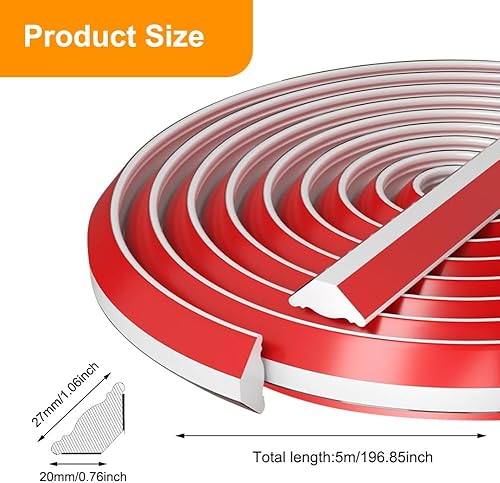 Modanature decorative autoadesive per soffitti, pareti, piastrelle e bordi dell'armadio – Flessibile e facile da applicare – Forte adesività – modanature per soffitto e listello angolare - Honorern