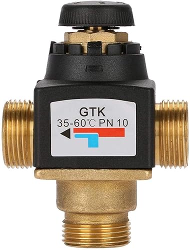 Valvola miscelatrice termostatica - Valvola miscelatrice termostatica in ottone con filettatura maschio DN20 a 3 vie per scaldacqua solare - Honorern