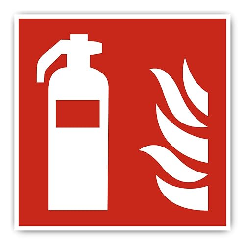 Etichetta antincendio F001 – DIN EN ISO 7010 / ASR A1.3 – Adesivo: 5 cm, 6 pezzi - Honorern