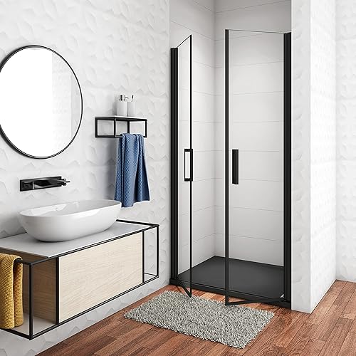 Porte per doccia 100x200cm box doccia Vetro temperato easyclean anticalcare da 8mm - Honorern