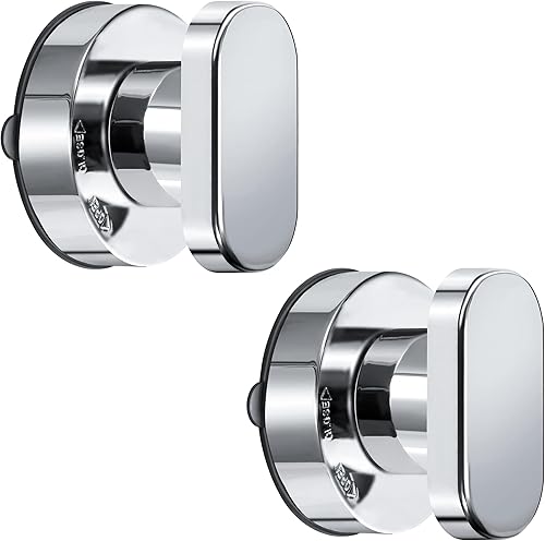 Maniglia a Ventosa, Forte Ventosa Pull Maniglie, Adatta per Porte Scorrevoli, Vetri, Cassetti, Armadi, Bagni e Frigoriferi, Senza Bisogno di Forare, 2 Pezzi - Honorern