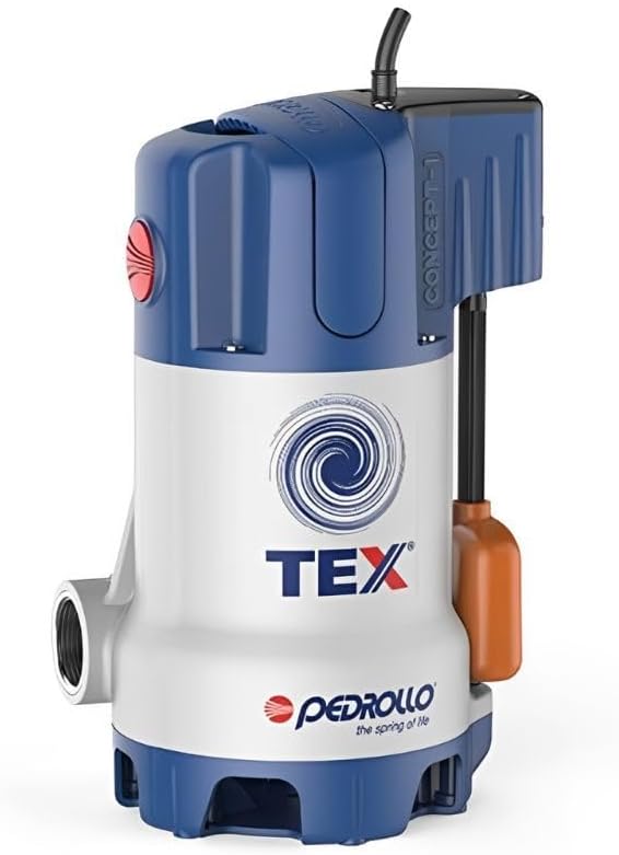 TEX3, pompa di sollevamento 0,55 kW fino a 13,2 m3/h monofase 220 V, blu acciaio inossidabile industriale - Honorern