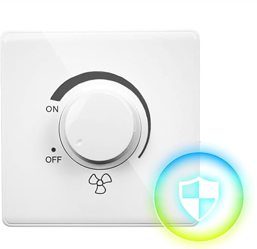 86 Tipo Regolatore di velocità del ventilatore a soffitto Interruttore a parete con regolazione continua 220V 10A - Honorern