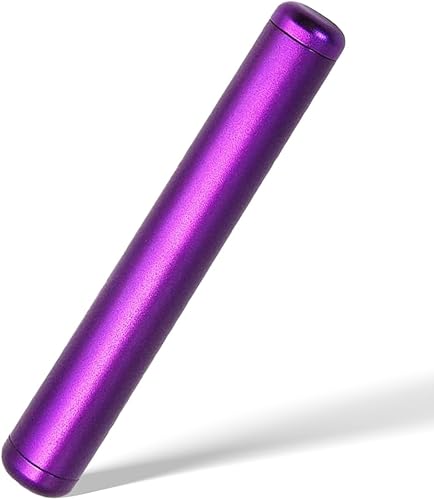 1 Pezzi Porta Joint, Astuccio per Giunti Antiodore in Lega di Alluminio, Custodia Antiodore, A Prova di Odore E Impermeabile, per Blunt Tubo di Giunzione Lungo 110 Mm Valigetta (Viola,B) - Honorern
