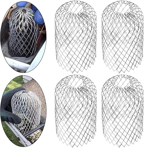 4 pezzi protezione per pluviale protezione per grondaia protezione per grondaia in alluminio protezione per pluviale protezione per foglia regolabile protezione per foglia espansibile filtro - Honorern