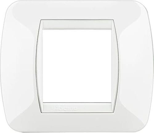 BTicino L4802BI living int - placca 2P bianco - Honorern