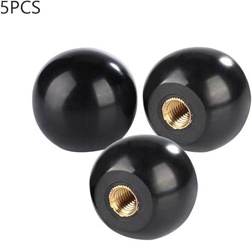 5Pz Manopola a leva a sfera 40mm Diametro M12 Filetto femmina Manopola a leva in bachelite nera Inserto in rame Sostituzione della macchina utensile - Honorern