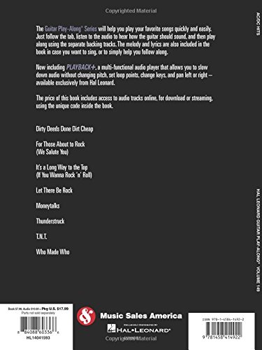 AC/DC Hits [With CD (Audio)] [Lingua inglese]: Guitar Play-Along Volume 149 - Honorern