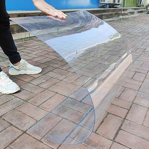 Lastre di Copertura in Policarbonato,Fogli In Acrilico Trasparente,Pensilina Tettoia per Porta Balcone Esterno,Pannelli di Ricambio per Tetto,Serre e Giardino,Personalizzabile (1.2 * 4m) - Honorern