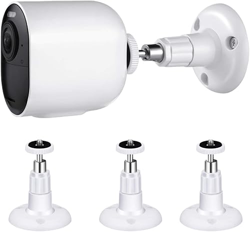 Supporto Telecamera,3 pezzi di regolazione fotocamera supporto da parete staffa di sicurezza girevole a 360° compatibile AR-LO PRO/PRO2/RULTARA Ultra 1/4' fotocamera montaggio a parete anello - Honorern